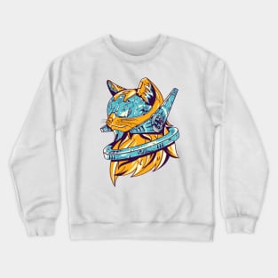 Space Cat Miaw Crewneck Sweatshirt